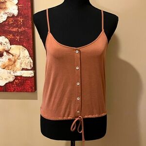 American Eagle Rust Crop Tank Top, size XS